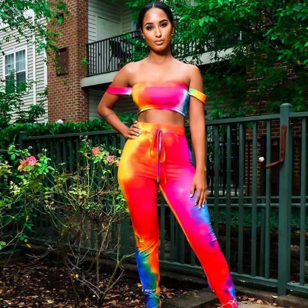 Rainbow Tye Dye Two Piece Set - Image 2