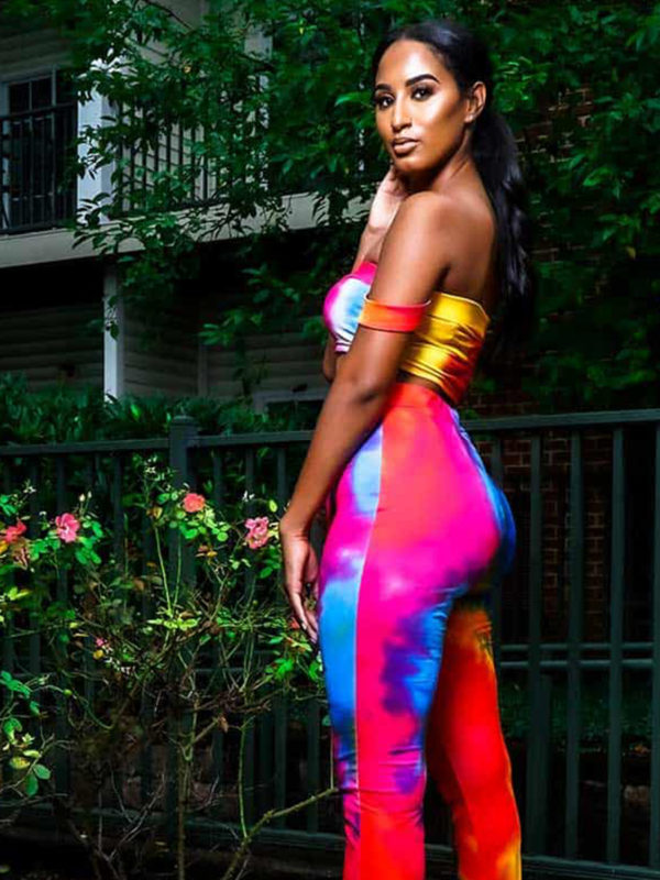 Rainbow Tye Dye Two Piece Set