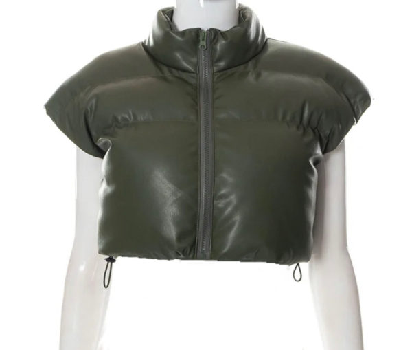 The Olive Puffer Vest